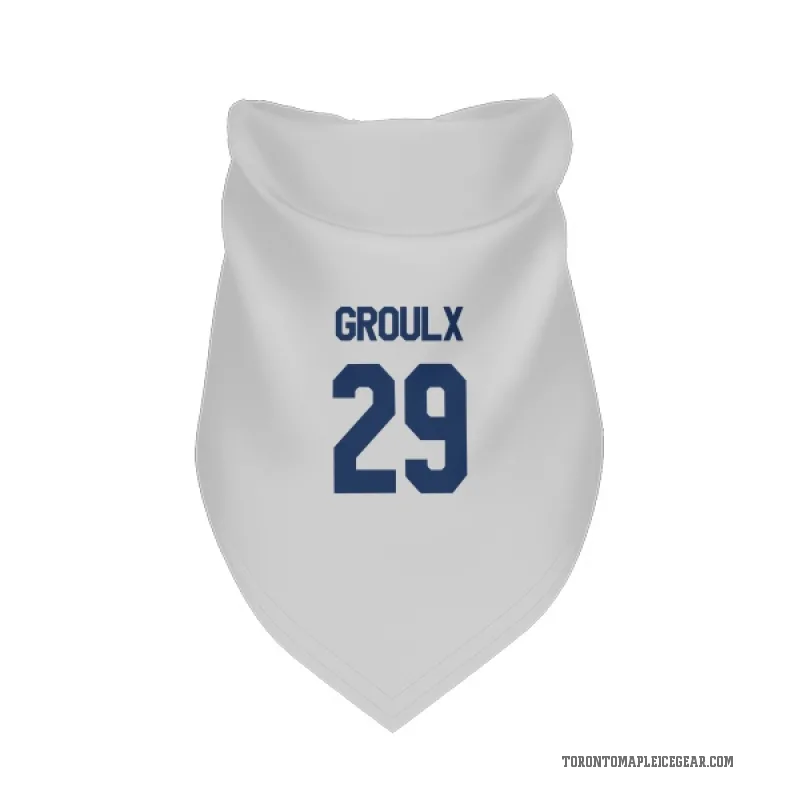 Bo Groulx  White Toronto Maple Leafs  Cat & Dog Pet Bandana