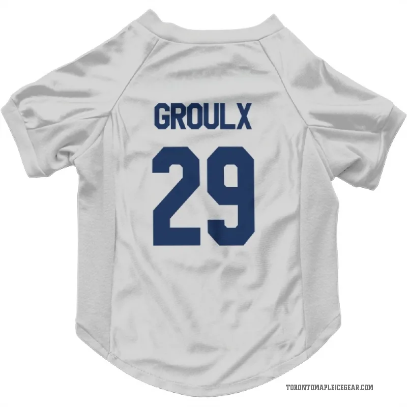 Bo Groulx  White Toronto Maple Leafs  Cat & Dog Pet Jersey