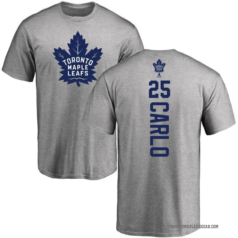 Brandon Carlo Youth Ash Toronto Maple Leafs Backer T-Shirt -