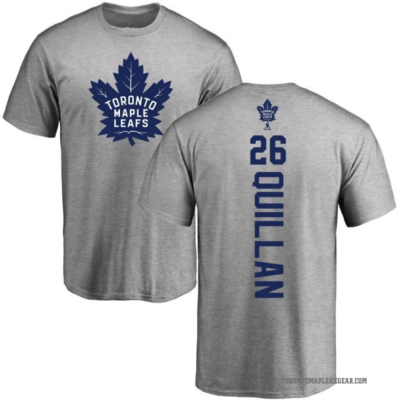 Jacob Quillan Youth Ash Toronto Maple Leafs Backer T-Shirt -