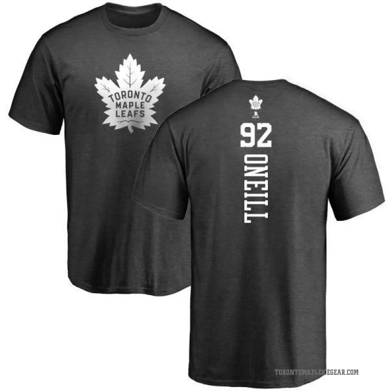 Jeff O'neill Men's Charcoal Toronto Maple Leafs One Color Backer T-Shirt -