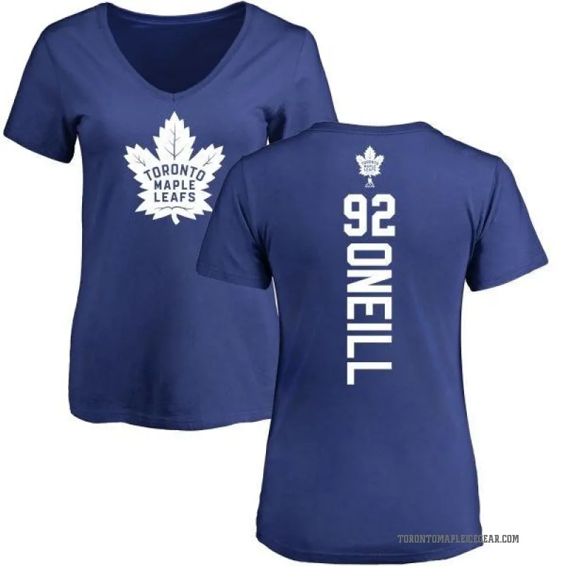 Jeff O'neill Women's Blue Toronto Maple Leafs Backer T-Shirt -