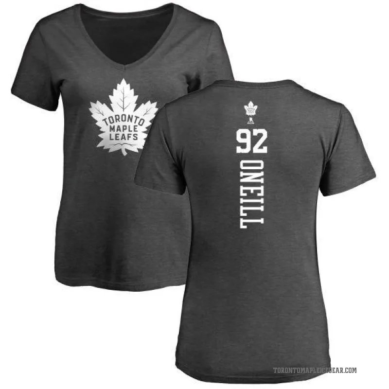 Jeff O'neill Women's Charcoal Toronto Maple Leafs One Color Backer T-Shirt -