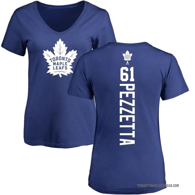 Michael Pezzetta Women's Blue Toronto Maple Leafs Backer T-Shirt -