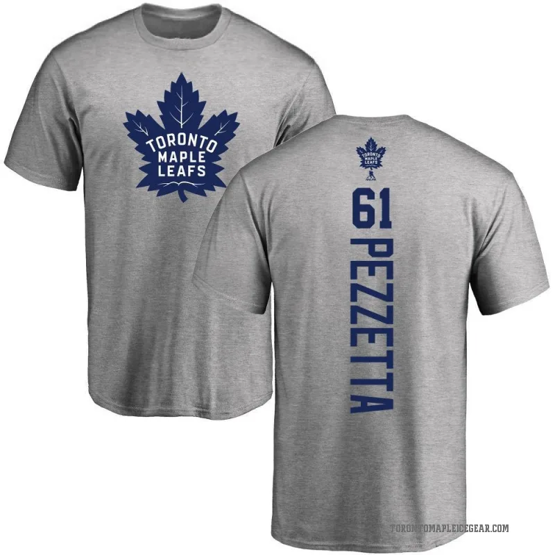 Michael Pezzetta Youth Ash Toronto Maple Leafs Backer T-Shirt -