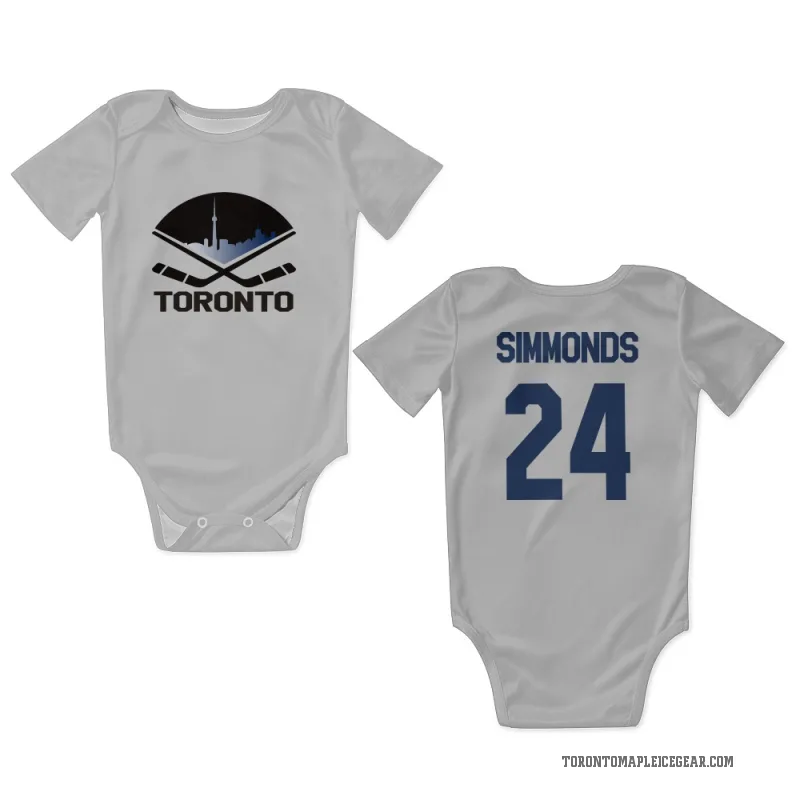 Wayne Simmonds  White Toronto Maple Leafs  Newborn & Infant Bodysuit