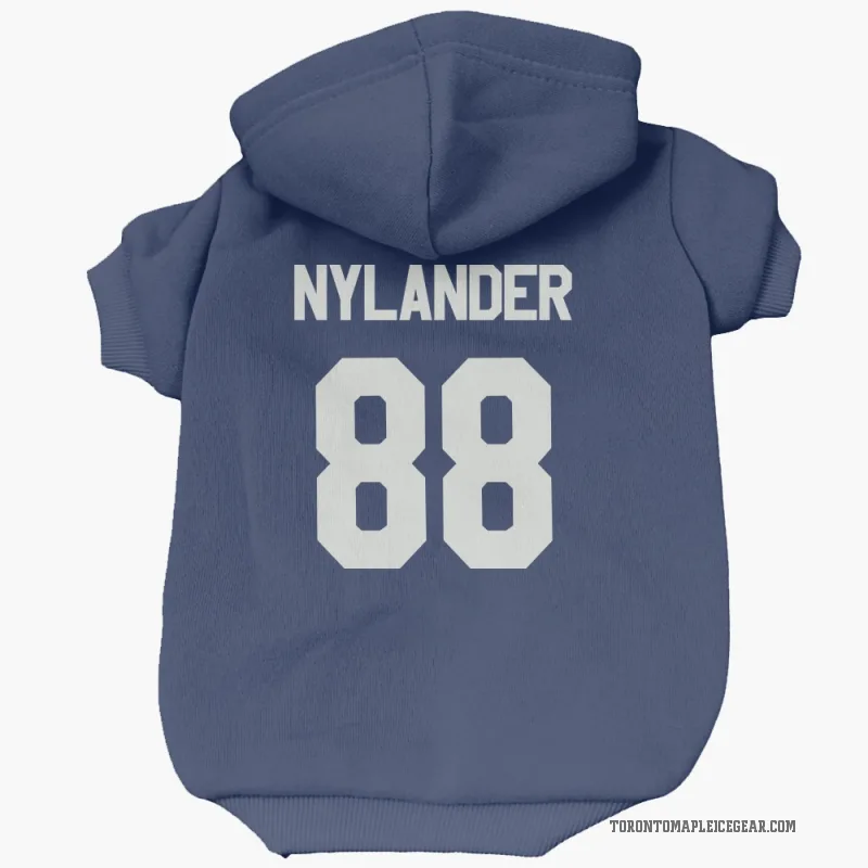 William Nylander Blue Toronto Maple Leafs Cat & Dog Pet Hoodie