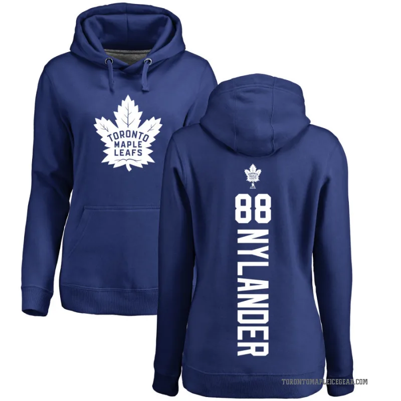 William Nylander Women's Blue Toronto Maple Leafs Branded Backer Pullover Hoodie