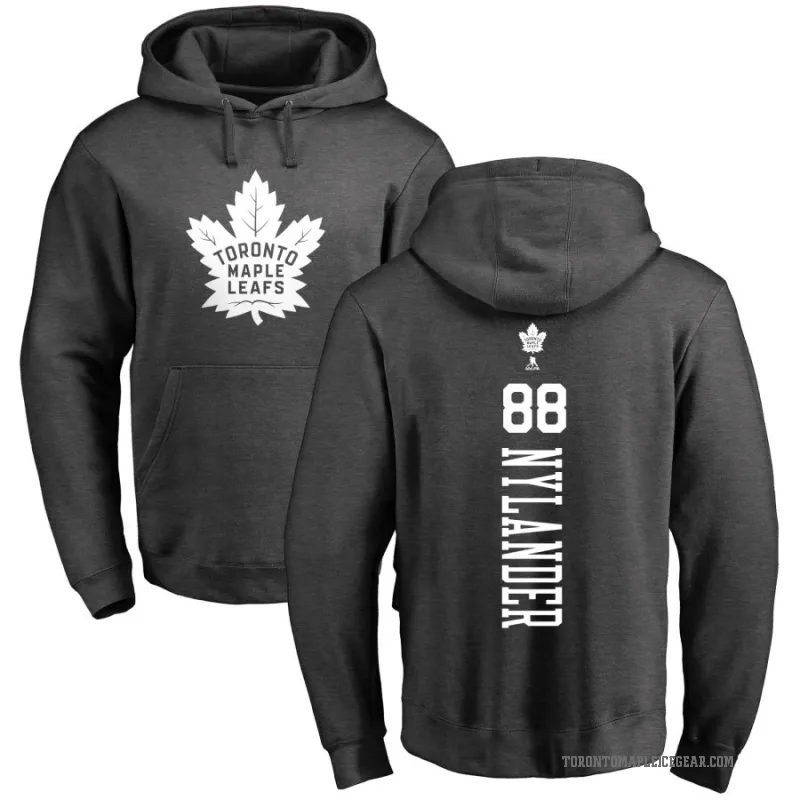 William Nylander Youth Charcoal Toronto Maple Leafs Branded One Color Backer Pullover Hoodie