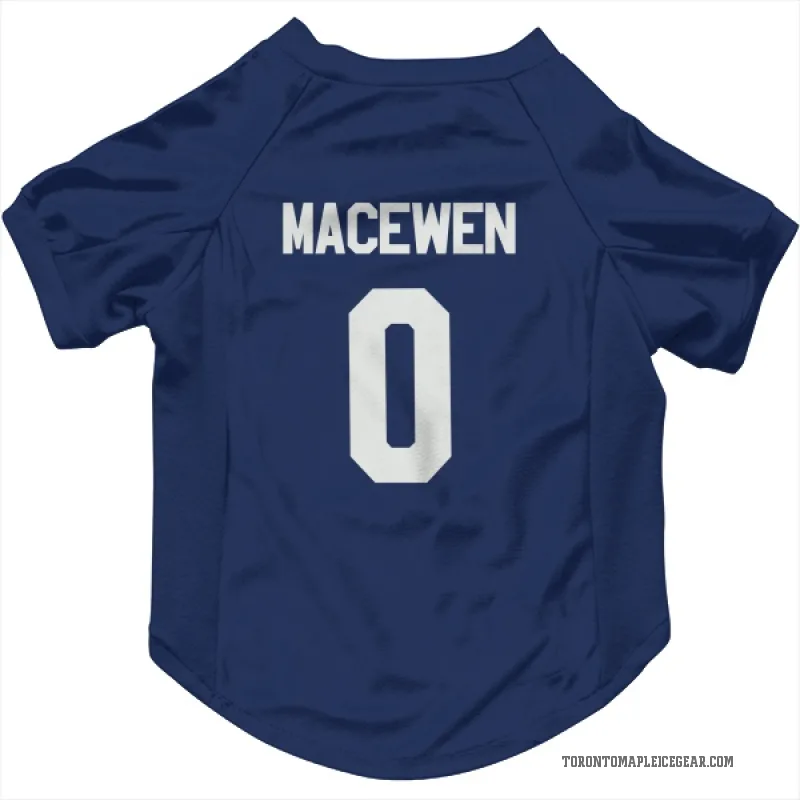 Zack MacEwen Blue Toronto Maple Leafs Cat & Dog Pet Jersey
