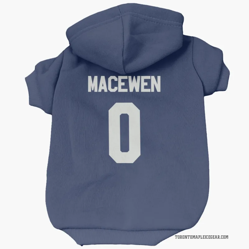 Zack MacEwen Royal Toronto Maple Leafs Cat & Dog Pet Hoodie