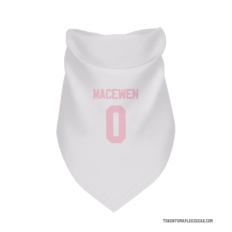 Zack MacEwen  White Pink Toronto Maple Leafs  Cat & Dog Pet Bandana