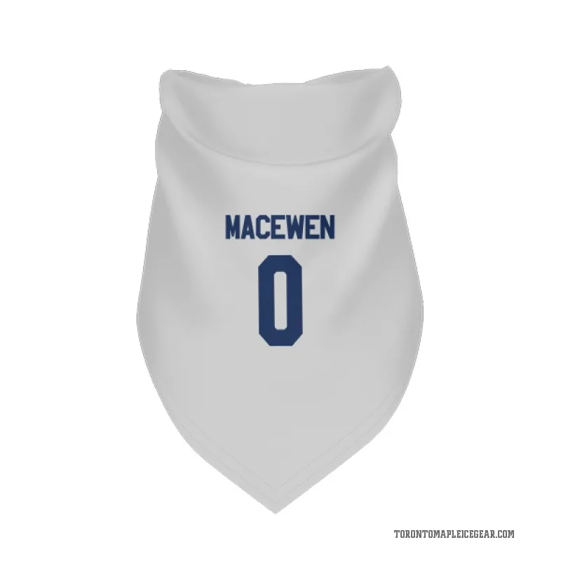 Zack MacEwen  White Toronto Maple Leafs  Cat & Dog Pet Bandana