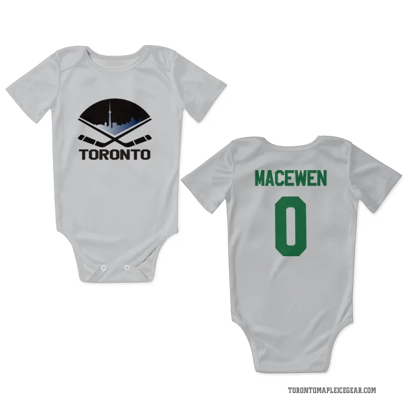 Zack MacEwen  White Toronto Maple Leafs  Green Newborn & Infant Bodysuit